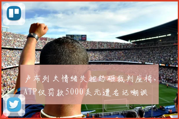 卢布列夫情绪失控怒砸裁判座椅,ATP仅罚款5000美元遭名记嘲讽